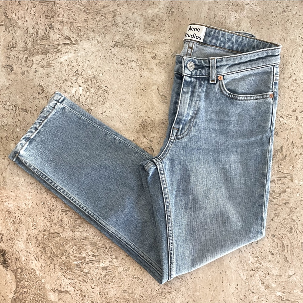 ACNE STUDIOS Row Clean Light Vintage Wash Cropped Jeans
